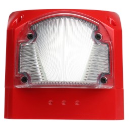 1 pcs - Klaxon Nexus Series Clear Sounder Beacon, 110 V ac, 230 V ac, Wall Mount, 105dB at 1 Metre
