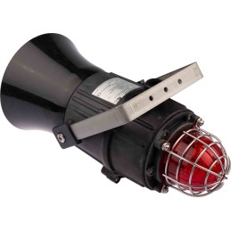 1 pcs - e2s E2xC1X05F Series Red Sounder Beacon, 24 V dc, IP66, Surface Mount, 116dB at 1 Metre