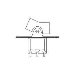 1 pcs : A201J51ZQ0004 - Rocker Switches RHS LUG ROCKER SWITCH