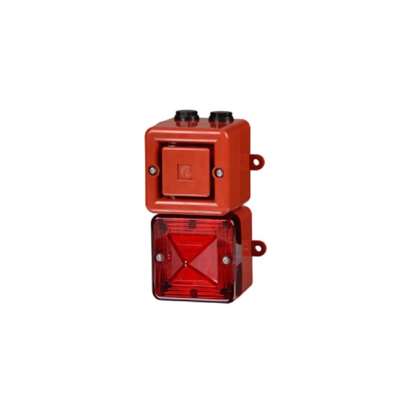 1 pcs - e2s AL100X Series Amber Horn Beacon, 24 V, IP66, Wall Mount, 110dB at 1 Metre