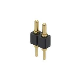 1 pcs : 825-22-002-10-001101 - Headers & Wire Housings 2P SPRING-LOAD HDR VERT MT THRU HOLE
