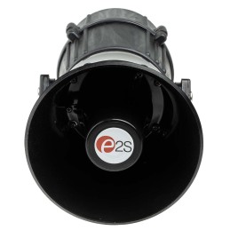 1 pcs - e2s E2xC1X05F Series Amber Sounder Beacon, 24 V dc, IP66, Surface Mount, 116dB at 1 Metre