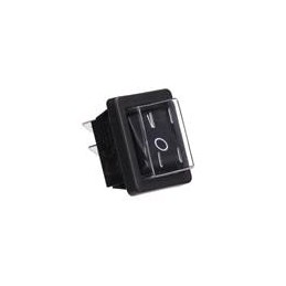 1 pcs : C1350ALBBXEL1 - Rocker Switches C1350ALY T.BLACK 1 EN0602A WHITE WITH COVER