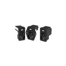 1 pcs : PS0SSD000 - AC Power Entry Modules NO FILTER/DUAL FUSE SNAP IN MOUNT