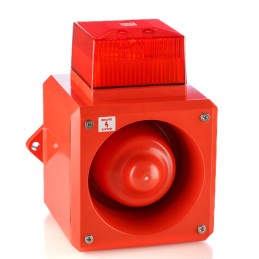 1 pcs - Clifford & Snell YL5IS Series Red Sounder Beacon, 12 - 24 V dc, IP65, Fixed Mount, 105dB at 1 Metre