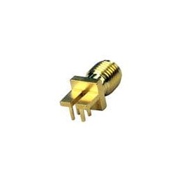 1 pcs : 142-0761-811 - RF Connectors / Coaxial Connectors PCB JACK 50 OHM GOLD SQUARE BODY