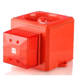 1 pcs - Clifford & Snell YL5IS Series Red Sounder Beacon, 12 - 24 V dc, IP65, Fixed Mount, 105dB at 1 Metre