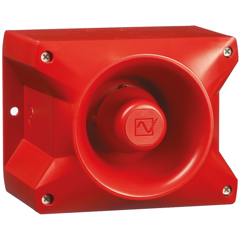 1 pcs - Pfannenberg PA 10 Series Panel Mount Electronic Sounder, 24 V dc, IP66, DC, 80-Tone