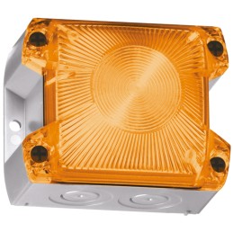 1 pcs - Pfannenberg PY X-S-05 Series Amber Flashing Beacon, 24 V dc, Panel Mount, Xenon Bulb