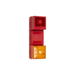 1 pcs - Clifford & Snell YL4IS Series Amber Sounder Beacon, 18 - 24 V dc, IP65, Fixed Mount, 100dB at 1 Metre