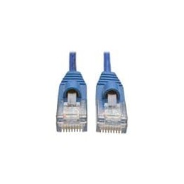 1 pcs : N001-S02-BL - Ethernet Cables / Networking Cables Cat5e Snagless Slim UTP Cable Blue, 2'