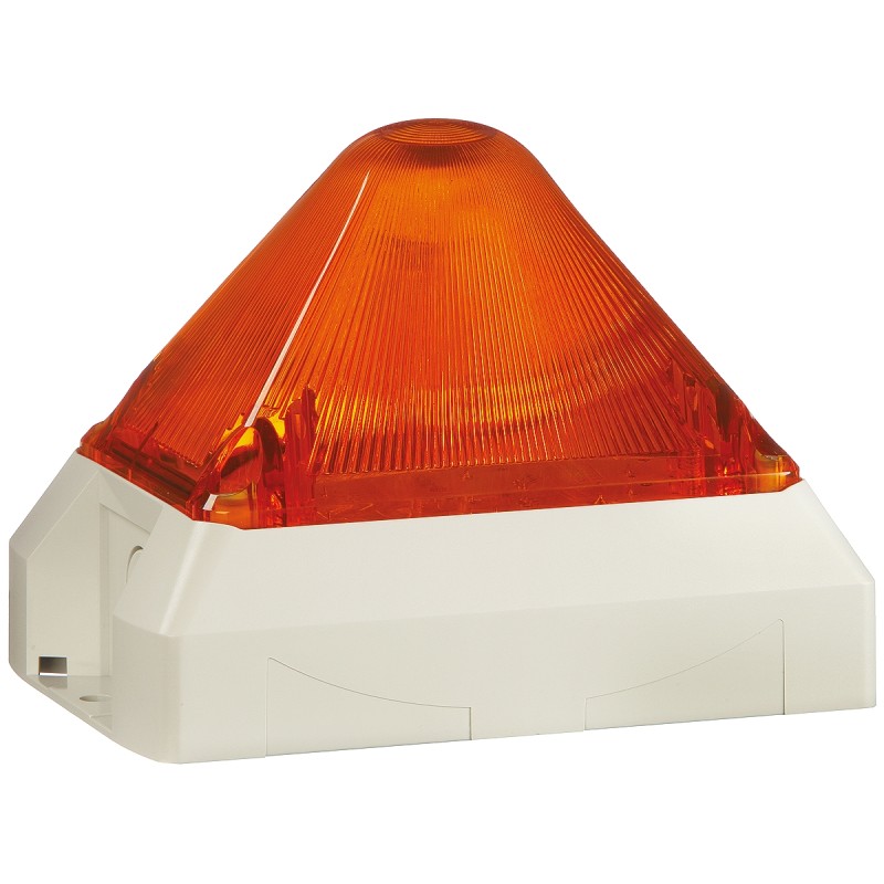 1 pcs - Pfannenberg PY X-M-10 Series Amber Flashing Beacon, 230 V ac, Panel Mount, Xenon Bulb