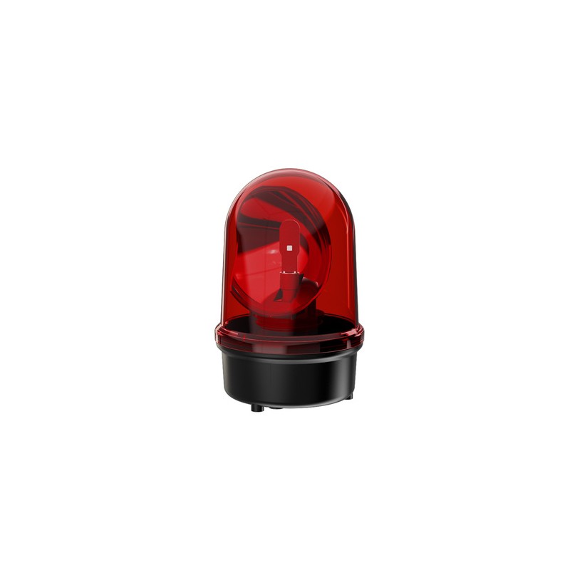 1 pcs - Werma Red Rotating Beacon, 115 - 230 V, Base Mount, LED Bulb, IP65