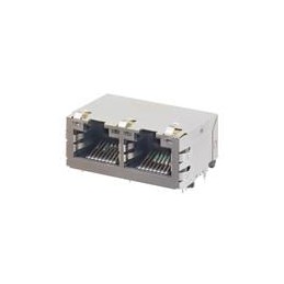 1 pcs : 93828-3026 - Modular Connectors / Ethernet Connectors MXMAG DUAL PORT 4 CORE FE W/ LED