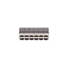 1 pcs : CRJ037-5-TH - Modular Connectors / Ethernet Connectors RJ jack, 2x6 port, 8P8C, 50u, shielded, spring tabs