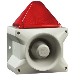 1 pcs - Pfannenberg PA X 10-10 Series Red Sounder Beacon, 24 V dc, Base Mount, 110dB at 1 Metre