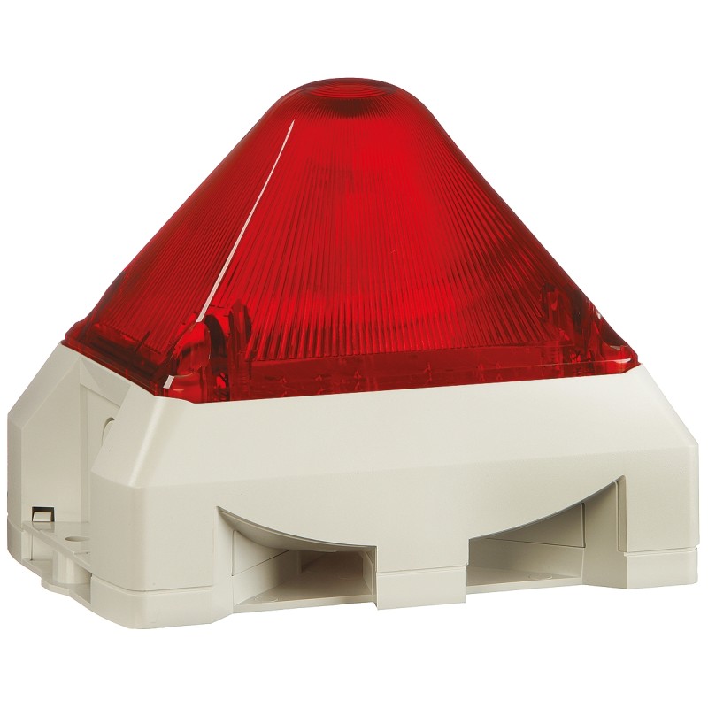 1 pcs - Pfannenberg PY X-MA-10 Series Red Sounder Beacon, 24 V ac/dc, Base Mount, 100dB at 1 Metre