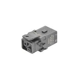 1 pcs : 09100032701 - Heavy Duty Power Connectors HAN 1A 3+PE FML SCRW INSRT W/SNAPIN LATCH