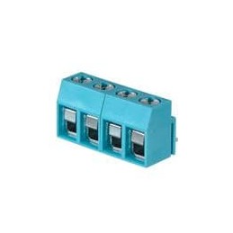 1 pcs : TB003V-500-P04BE - Fixed Terminal Blocks Terminal block, screw type, 5.00 , vertical, 4 poles, CUI Blue, Philip's head s