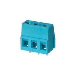 1 pcs : TB004-508-03BE - Fixed Terminal Blocks Terminal block, screw type, 5.08 , horizontal, 3 poles, CUI Blue, slotted screw, 