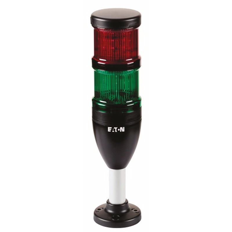 1 pcs - Eaton Red/Green Signal Tower, 2 Lights, 24 V ac/dc, Base Mount