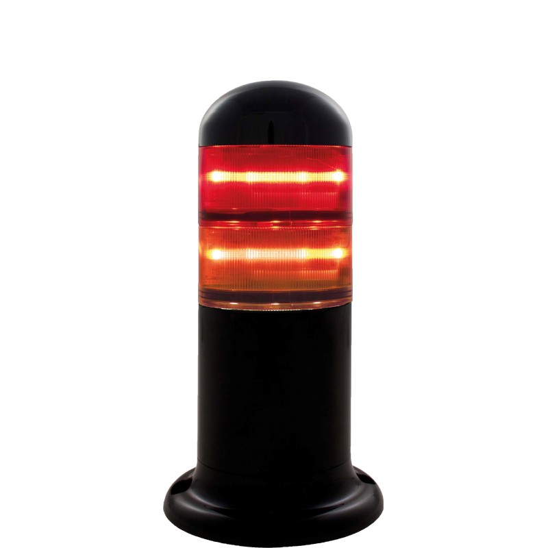 1 pcs - RS PRO Red/Amber Signal Tower, 2 Lights, 120 - 240 V