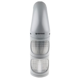 1 pcs - Werma 894 Series Clear Signal Tower, 2 Lights, 115 - 230 V ac, Tube, Wall Mount