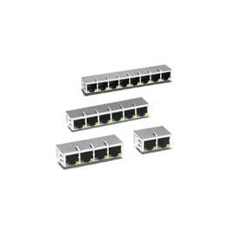 1 pcs : J8064E62NL - Modular Connectors / Ethernet Connectors 1X2 TAB DOWN 4-CORE