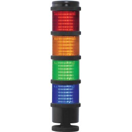 1 pcs - RS PRO Red/Green/Amber/Blue Signal Tower, 4 Lights, 24 V