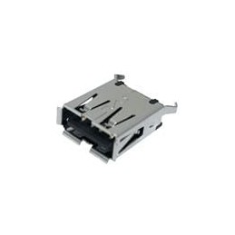 1 pcs : KUSBVX-AS1N-B - USB Connectors A TYPE VERT BLK SKT