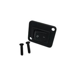 1 pcs : EHRRSLBPKG - Rocker Switches CURVED ROCKER SWITCH I/O DPDT BLACK