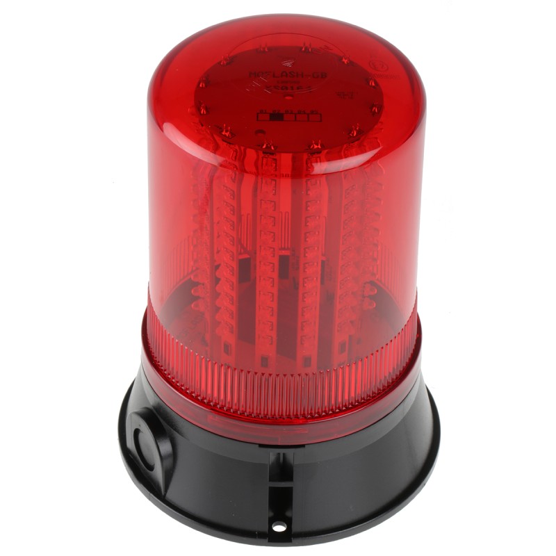 1 pcs - Moflash LED400 Series Red Multiple Effect Beacon, 115 - 230 V, Surface Mount, LED Bulb