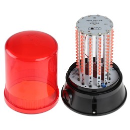 1 pcs - Moflash LED400 Series Red Multiple Effect Beacon, 115 - 230 V, Surface Mount, LED Bulb