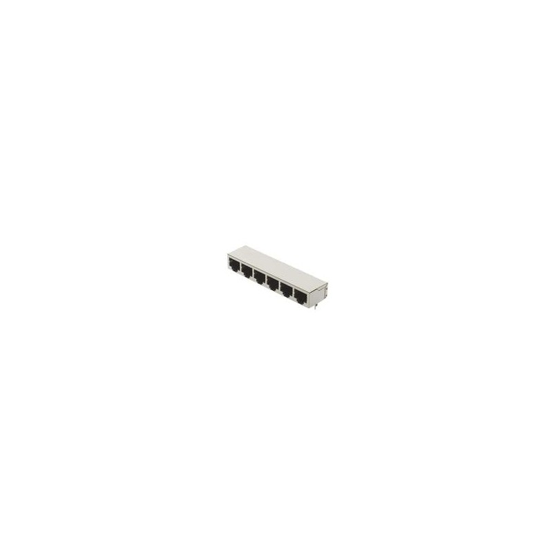 1 pcs : 09455511126 - Modular Connectors / Ethernet Connectors RJ Industrial RJ45 6-port Jack Cat5, solder, angled