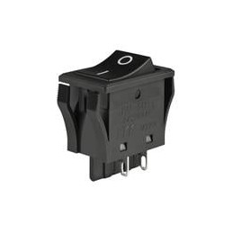 1 pcs : JWM21RAA - Rocker Switches 10A DPST ON OFF BLK