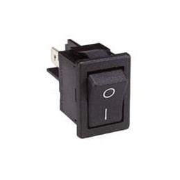 1 pcs : H8553VBBG2-551W - Rocker Switches DPST Mini Rocker Sw. Lit 110V Green