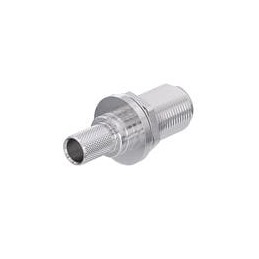 1 pcs : EZ-400-NF-BH-X - RF Connectors / Coaxial Connectors N-female (jack) bulkhead crimp non-solder pin, no braid trim