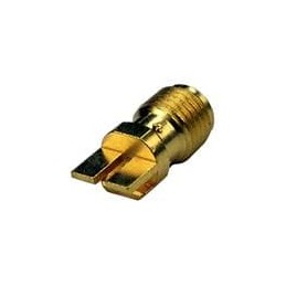 1 pcs : 142-0761-841 - RF Connectors / Coaxial Connectors PCB JACK GOLD 50 OHM .062' EDGE MOUNT RN