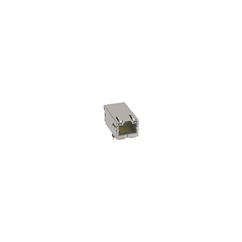 1 pcs : 0826-1X1T-JKB-F - Modular Connectors / Ethernet Connectors MagJackRJ45,1X1,5G,4PPOE 600mA,TAB UP,GO/Y,WAVE SOLDER