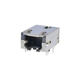 1 pcs : 0826-1X1T-JK-F - Modular Connectors / Ethernet Connectors MAGJACK 1x1 5G 60W
