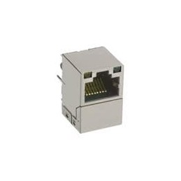 1 pcs : V8BR-1AX1-JK - Modular Connectors / Ethernet Connectors ICM VERTICAL 5GBT LED, PoE