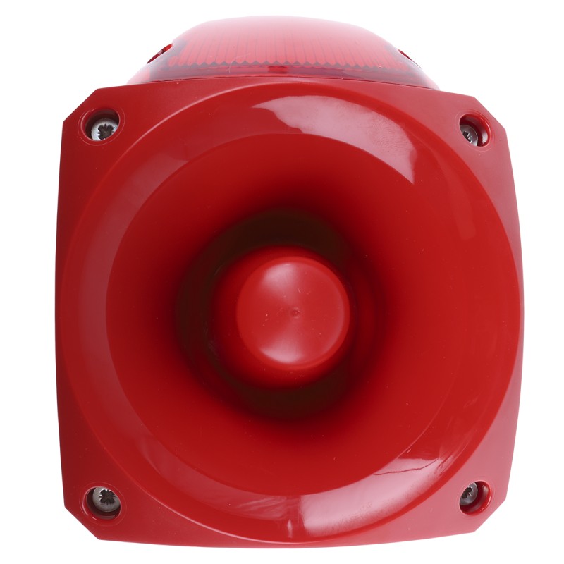 1 pcs - Klaxon Nexus Series Red Sounder Beacon, 10 - 60 V dc, Wall Mount, 105dB at 1 Metre