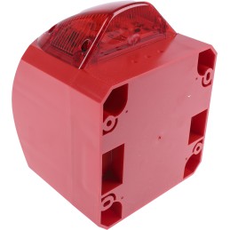 1 pcs - Klaxon Nexus Series Red Sounder Beacon, 10 - 60 V dc, Wall Mount, 105dB at 1 Metre