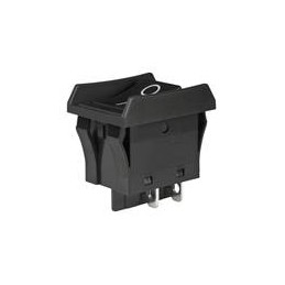 1 pcs : JWL21BA2A-A - Rocker Switches DPST TV8 RATED BLK BARIER/CAP VERT MARK