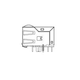 1 pcs : JKM-0201NL - Modular Connectors / Ethernet Connectors RJ45 1X1 100PP 1:1 TY