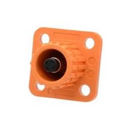 1 pcs : SLPHIRATPNO2 - Heavy Duty Power Connectors 1500V DC, Gen 2.0, 5.7mm Surlok Plus, Receptacle, Panel Mount, Orange, Screw,