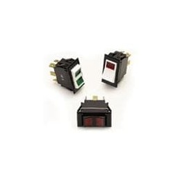 1 pcs : LTILA506SBLRCNBL/125N - Rocker Switches SP ON-NONE-OFF 125V RED