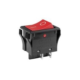 1 pcs : JWL21RC2A - Rocker Switches 16A DPST ON OFF RED