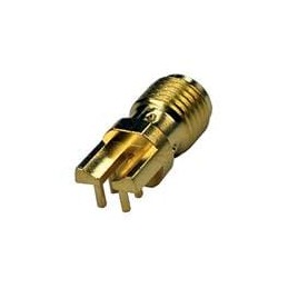 1 pcs : 142-0761-881 - RF Connectors / Coaxial Connectors PCB JACK GOLD 50 OHM RND BDY THICK LEGS