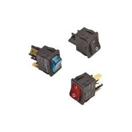 1 pcs : 632222-4B-JN - Rocker Switches 8A 250VAC On-Non-Off Grn Act & Illum